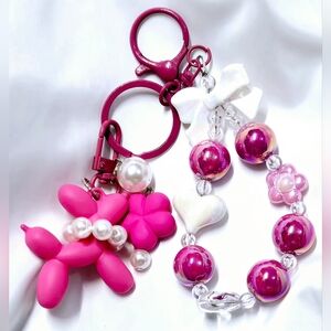 BALLOON DOG BAG CHARM KEYCHAIN